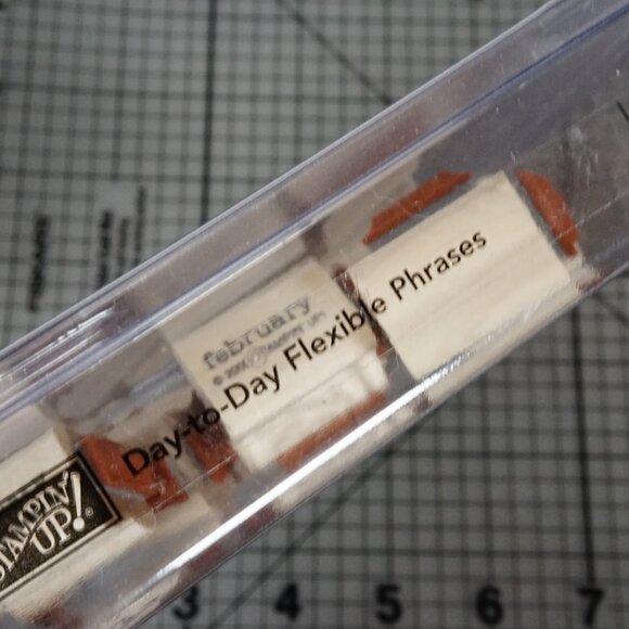 Stampin' Up! "Day-to-Day Flexible Phrases" Mounted Stamp Set 2005 - Picture 11 of 11